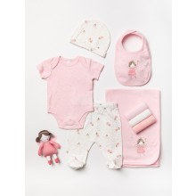 Rock A Bye Baby 'Fairy' Baby Girls 10 Pieces Gift Set in Net Bag PACK OF 4