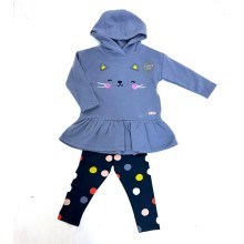 Ex Store Toddler Girls Be Kind Cat 2pc Set PACK OF 9