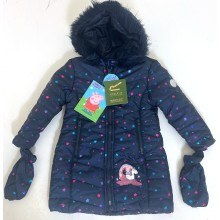 REDUCED PRICE Regatta Peppa Pig Navy Star Padded Coat TWO SIZES ONLY  PACK OF 6