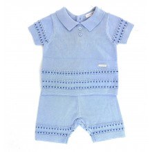 Blues Baby 2pc Knitted Baby Short set PACK OF 12
