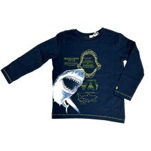 Ex Store Older Boys Shark Long Sleeved T-shirt PACK OF 12
