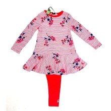 Ex Joules Girls 2pc Floral Dress and Legging Set PACK OF 12