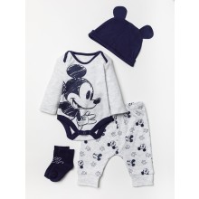 Disney Baby Mickey Mouse 4pc Bodyvest and Jogpant set PACK OF 6