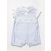 Rock a Bye Baby Boy Embroidered Romper and Short Set