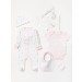 Rock A Bye Baby Boutique 5 pc 'Safari Dreaming' Baby Girls GIft Set PACK OF 4