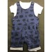 Ex Store Baby Boys Printed Dungaree with Bodyvest  PACK OF 6